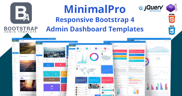 Minimal Pro – Responsive Bootstrap 4 Admin Dashboard Template & WebApp Template