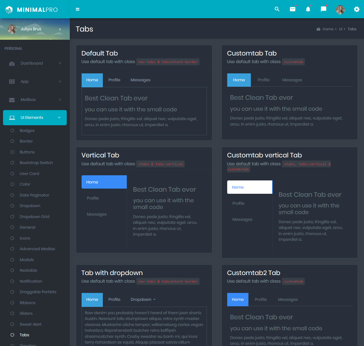 Bootstrap 4 Admin Dashboard