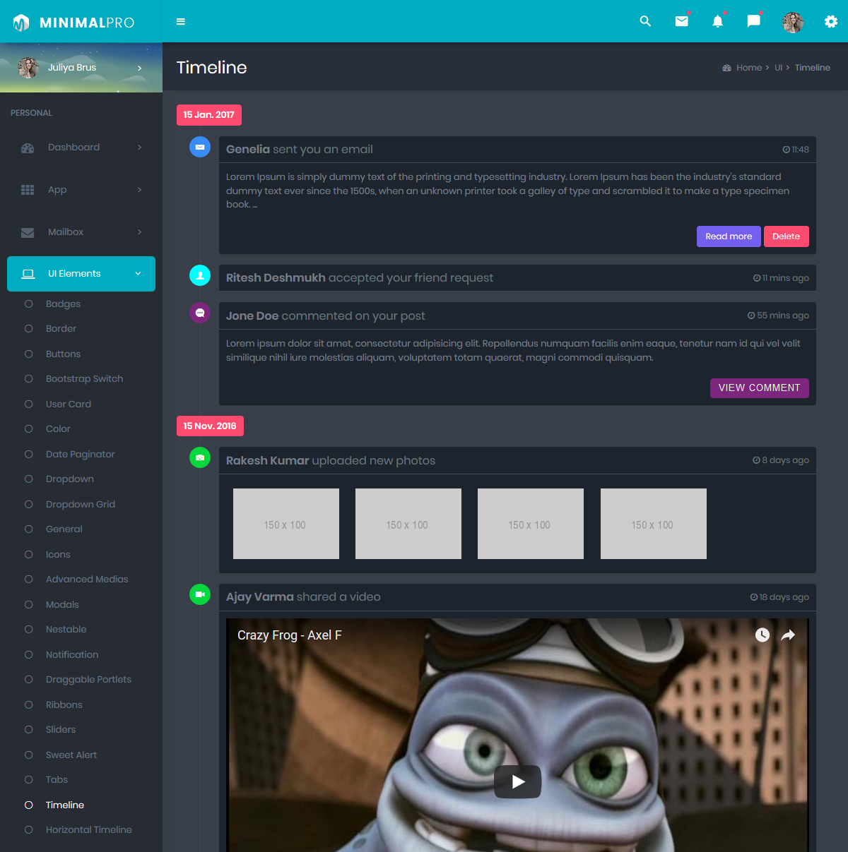 Bootstrap Admin Template