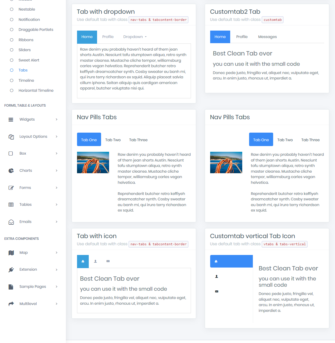 Bootstrap Admin Templates