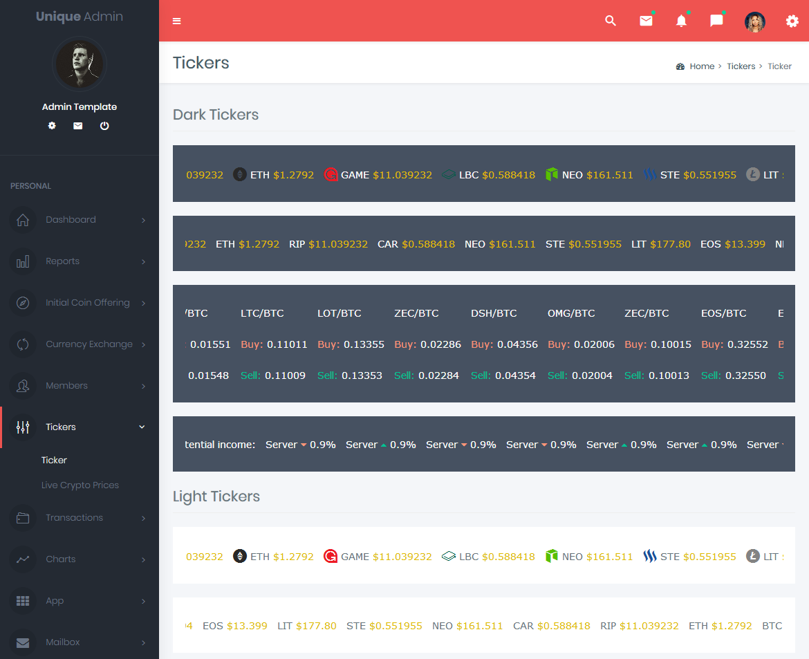 Premium Admin Template