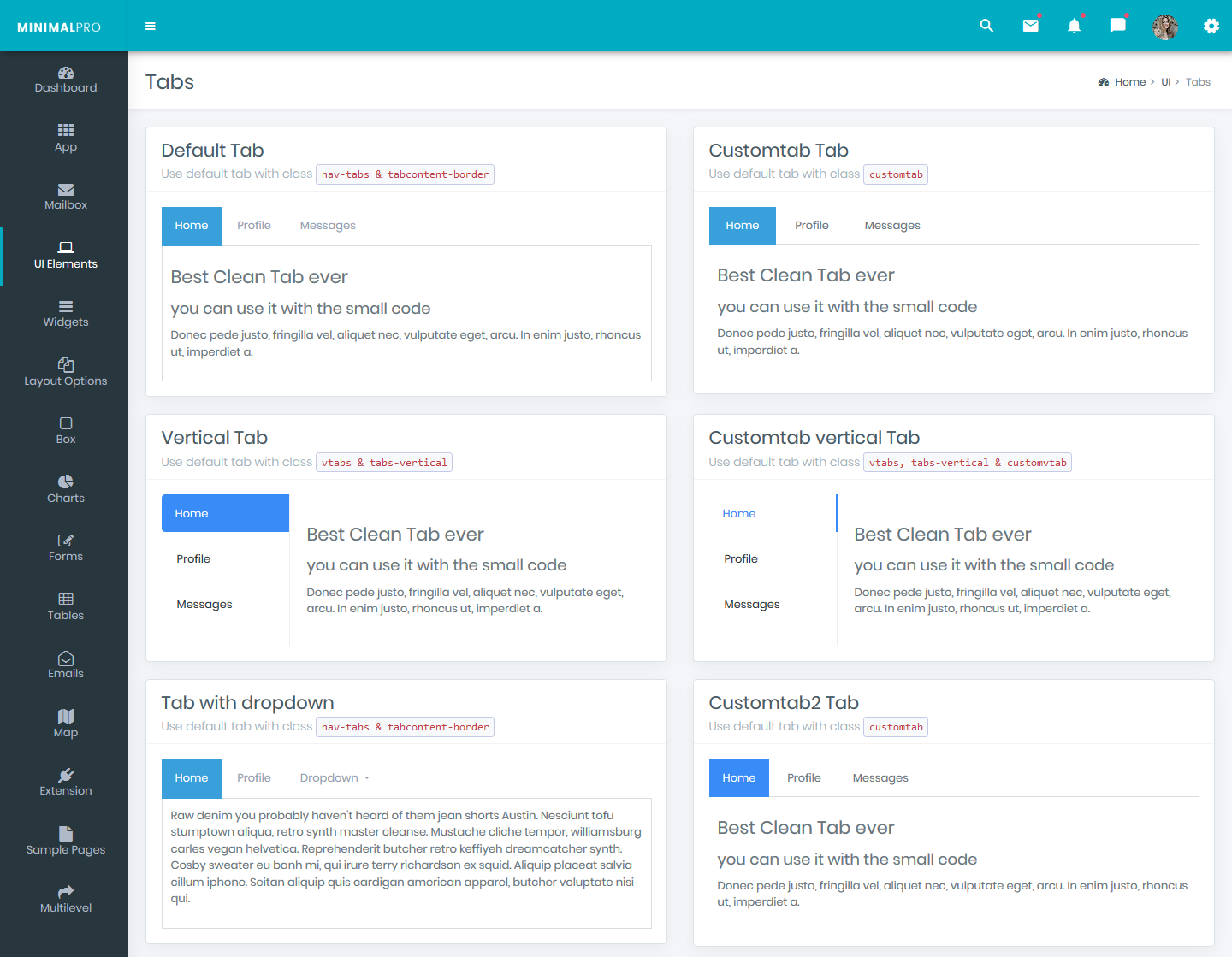 Bootstrap Admin Template