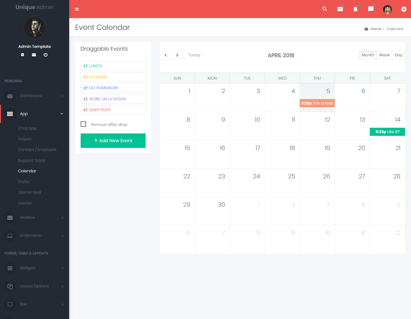 Bootstrap Admin Template