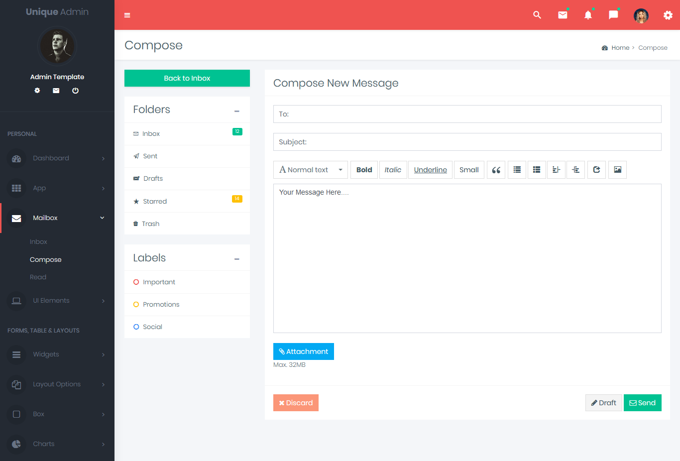 Responsive Bootstrap 4 Admin