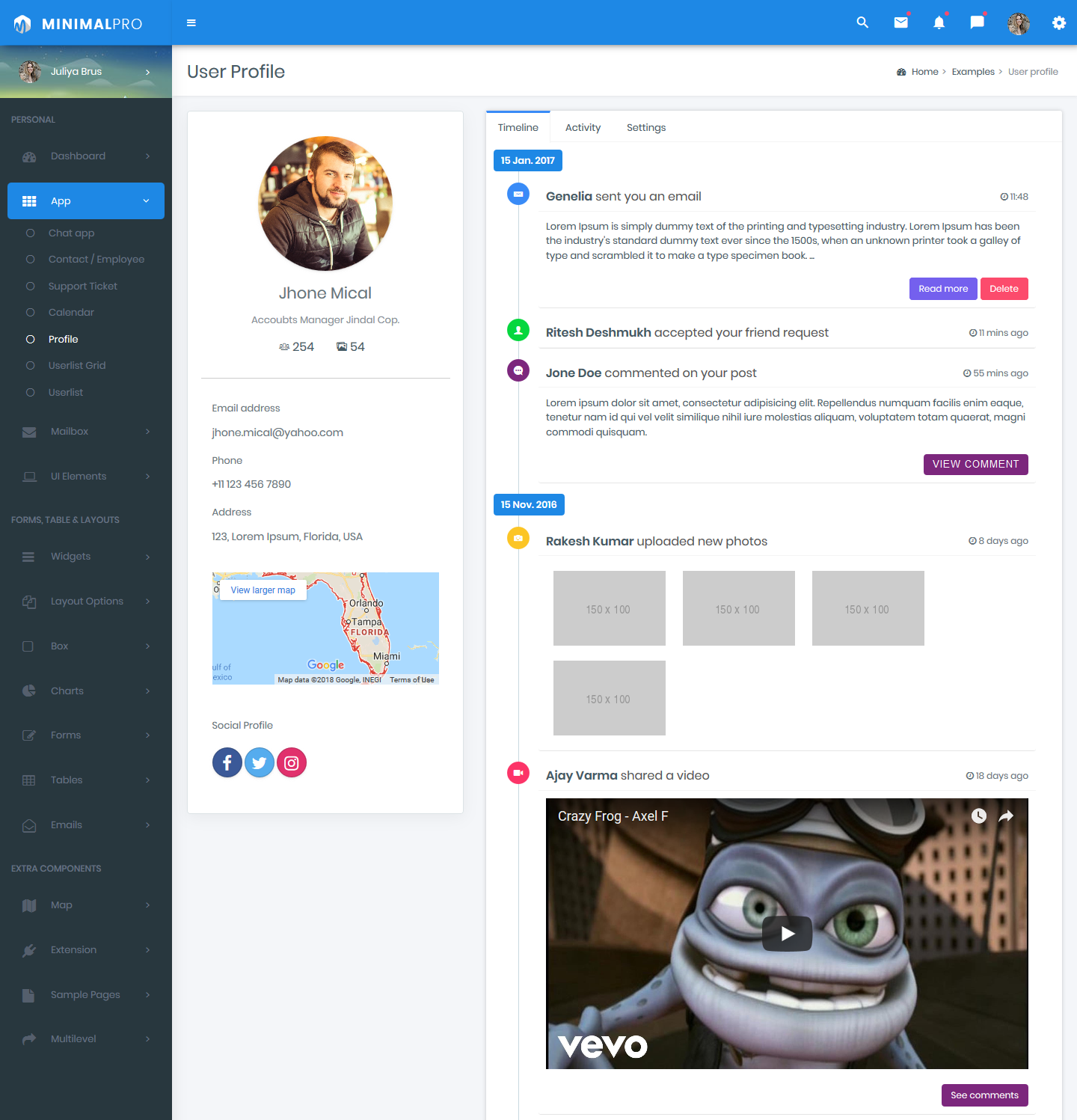 Bootstrap Admin Template