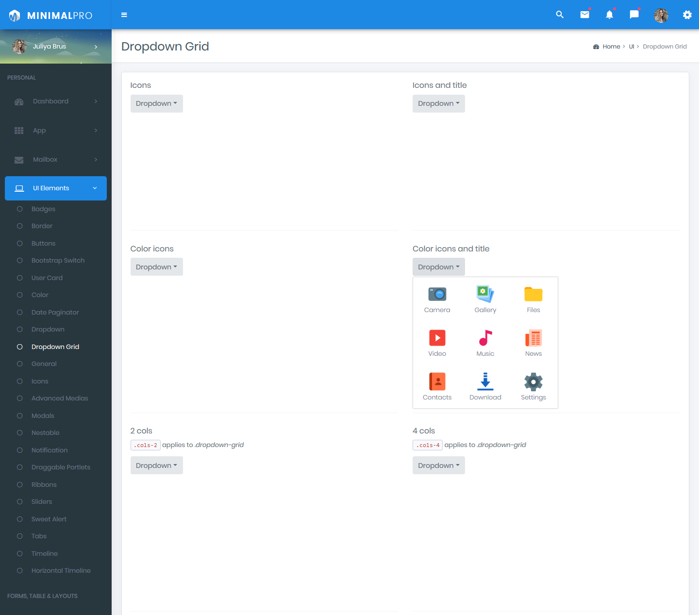 Bootstrap 4 Admin Dashboard