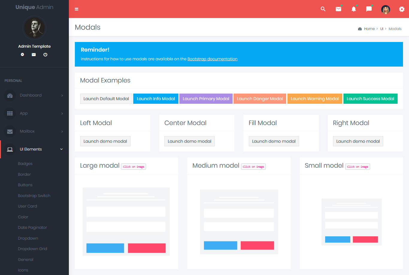 Bootstrap Admin Template