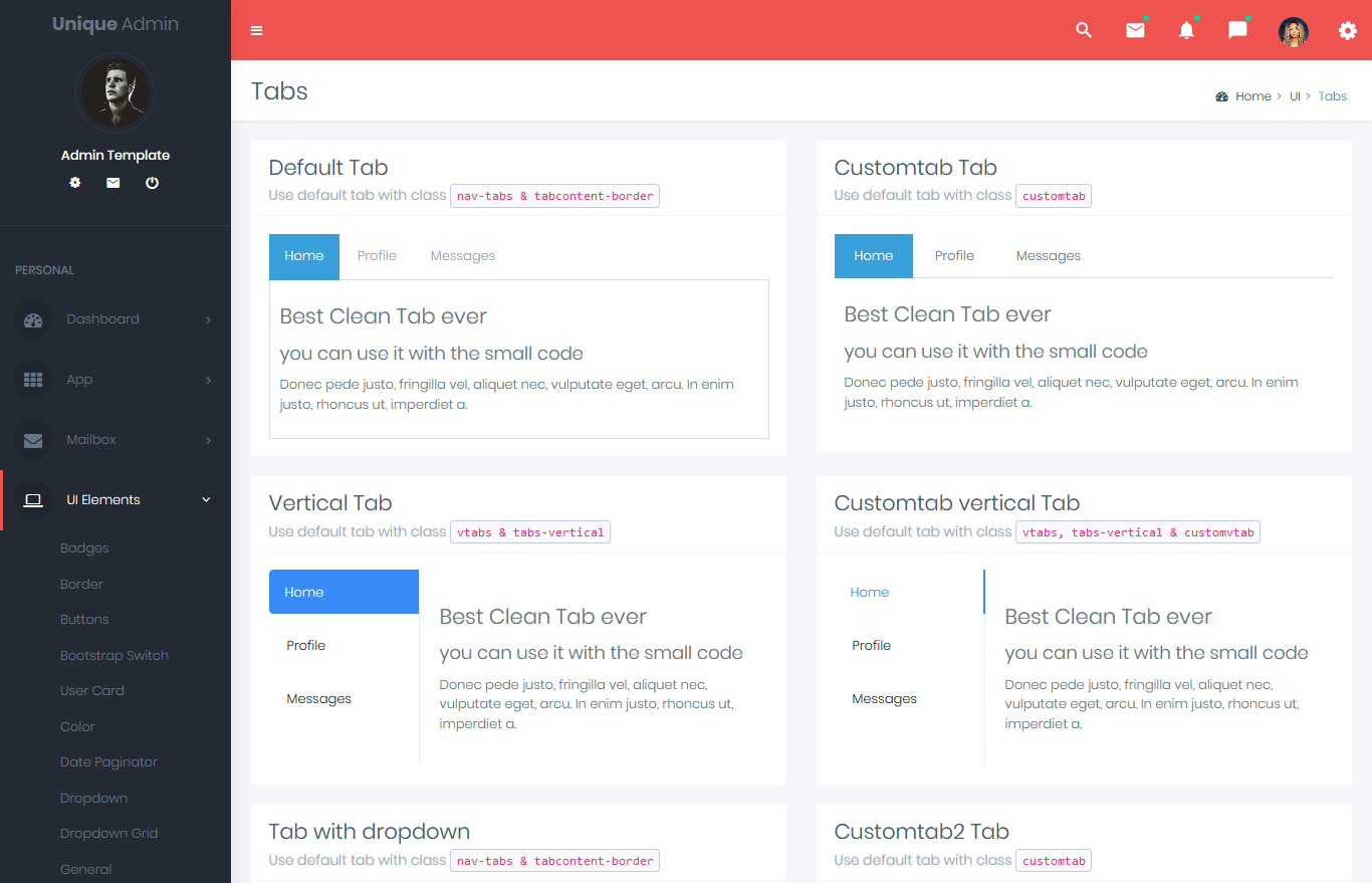 Bootstrap Admin Templates