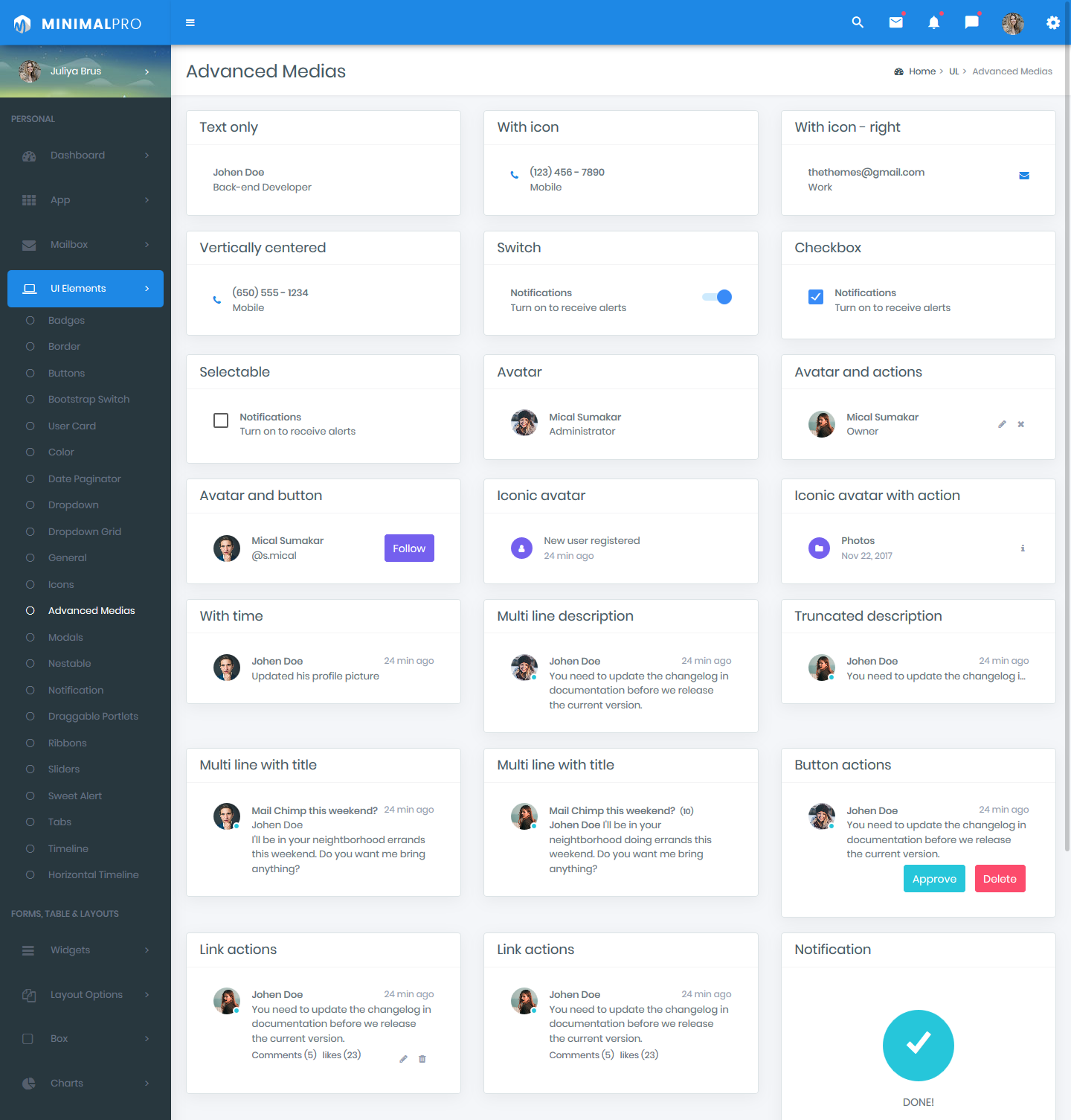 Bootstrap Admin Template