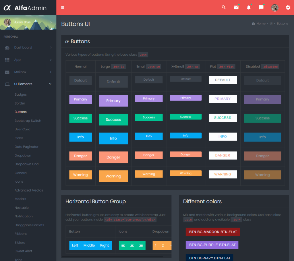 Alfa Dark Dashboard – Responsive Bootstrap Admin Templates