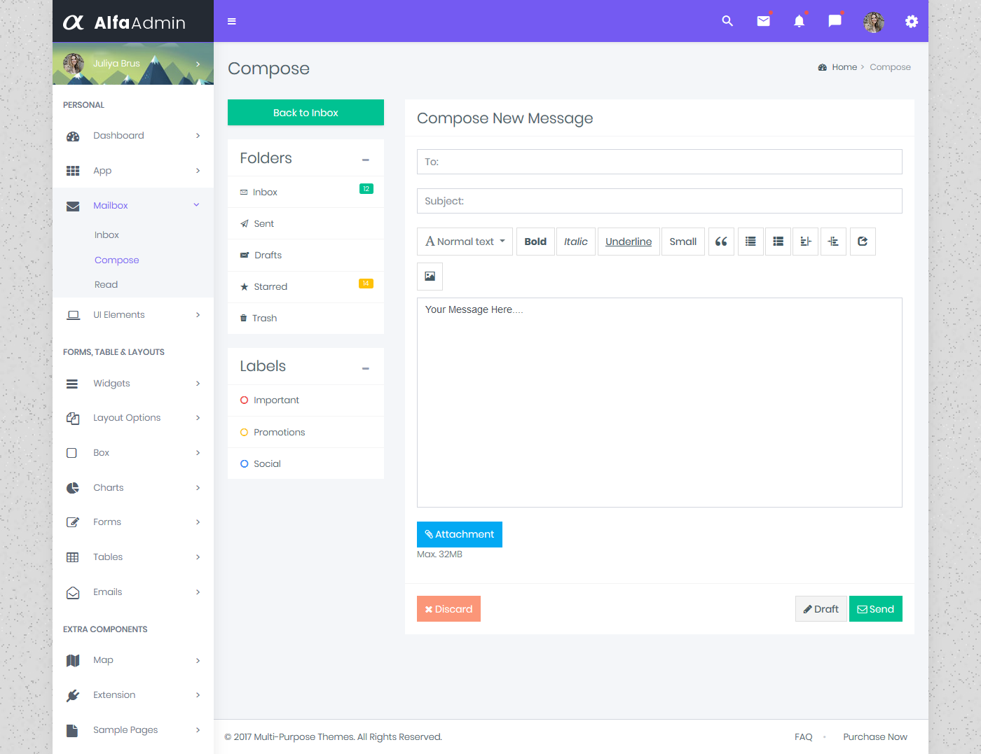 Responsive Bootstrap 4 Admin