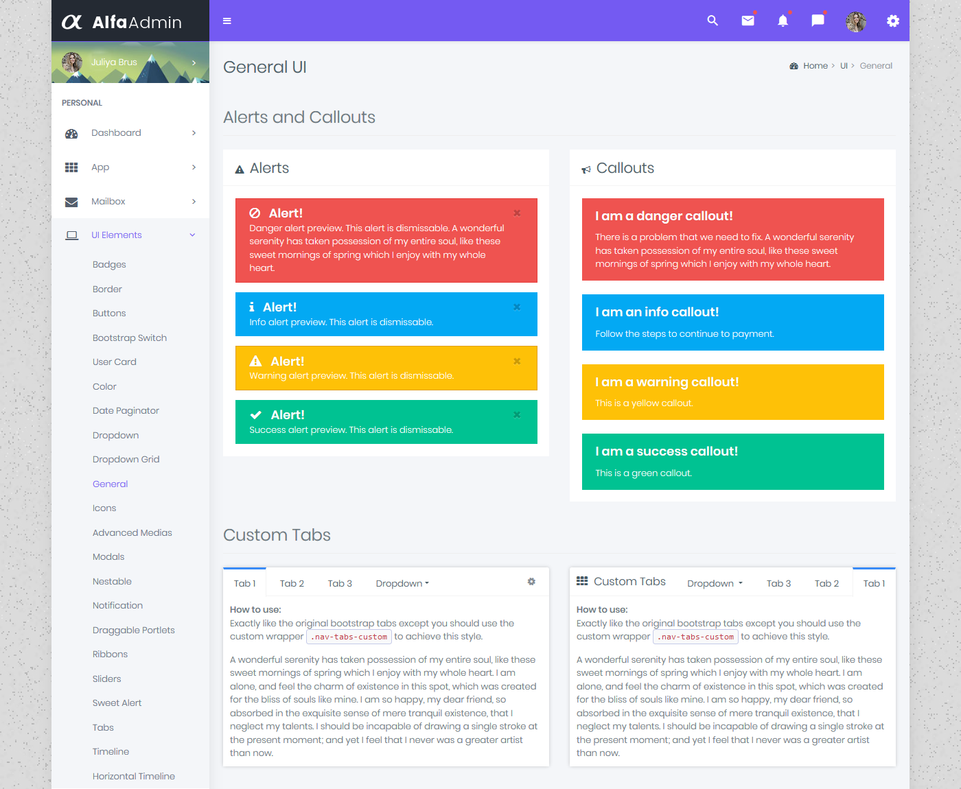 Bootstrap 4 Admin Dashboard