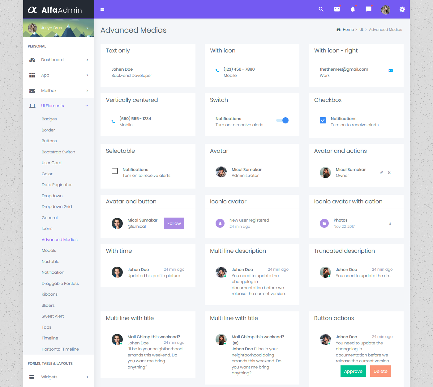 Admin Templates