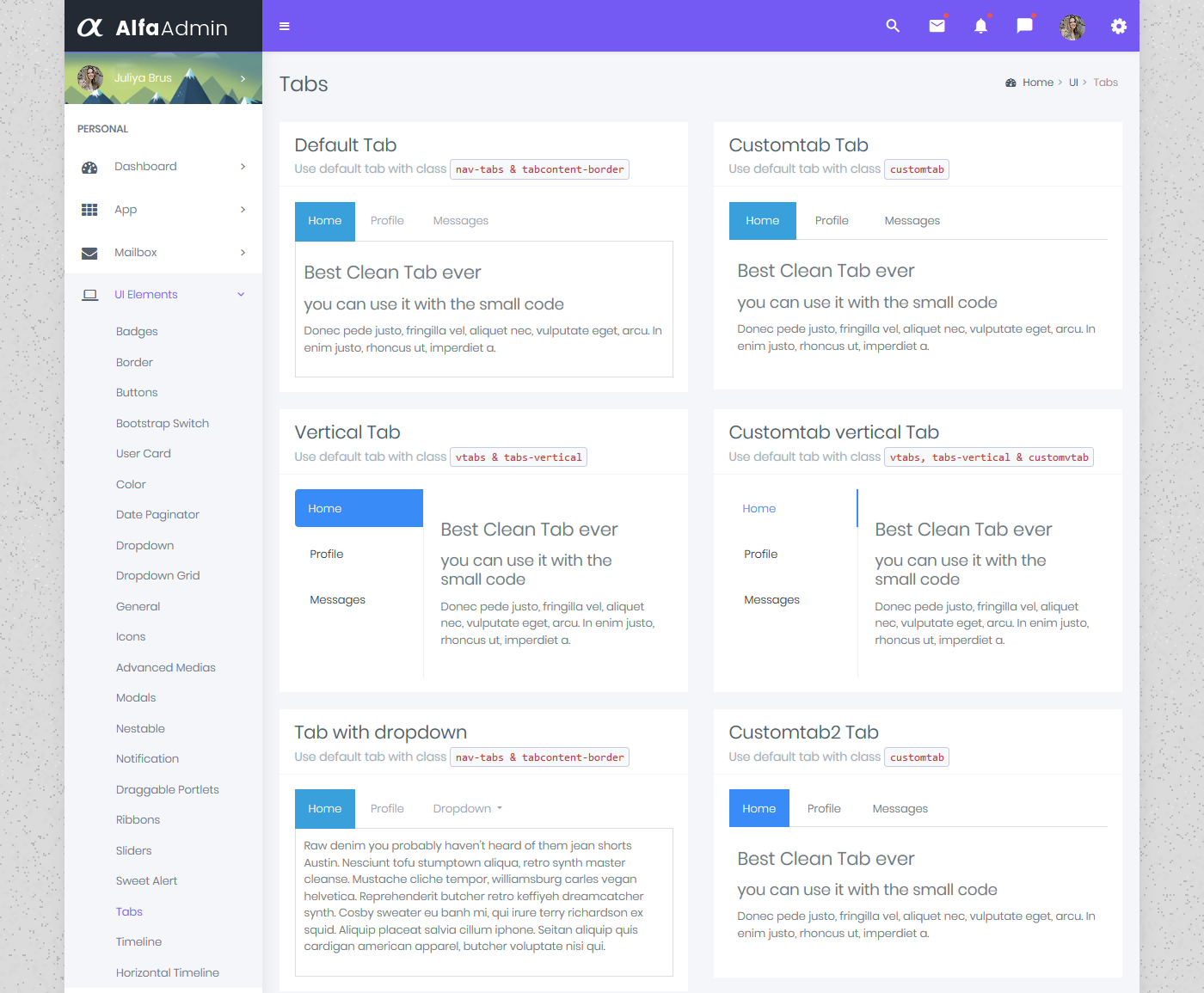 Bootstrap 4 Admin Dashboard