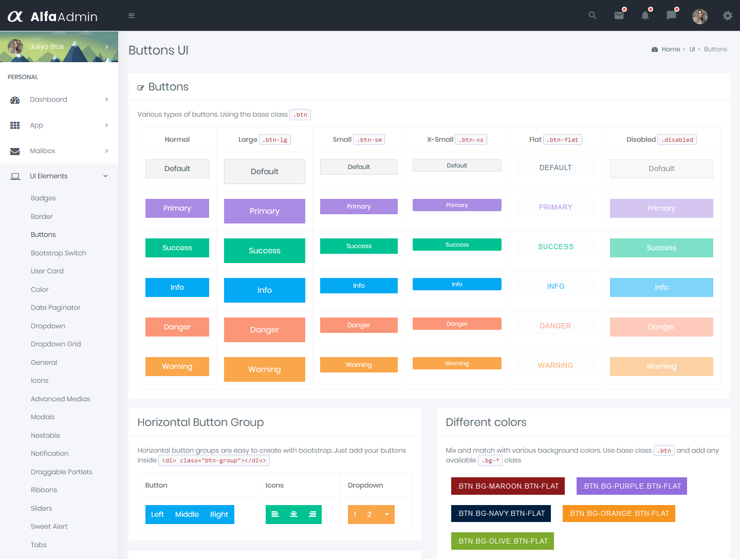 Bootstrap Admin Template