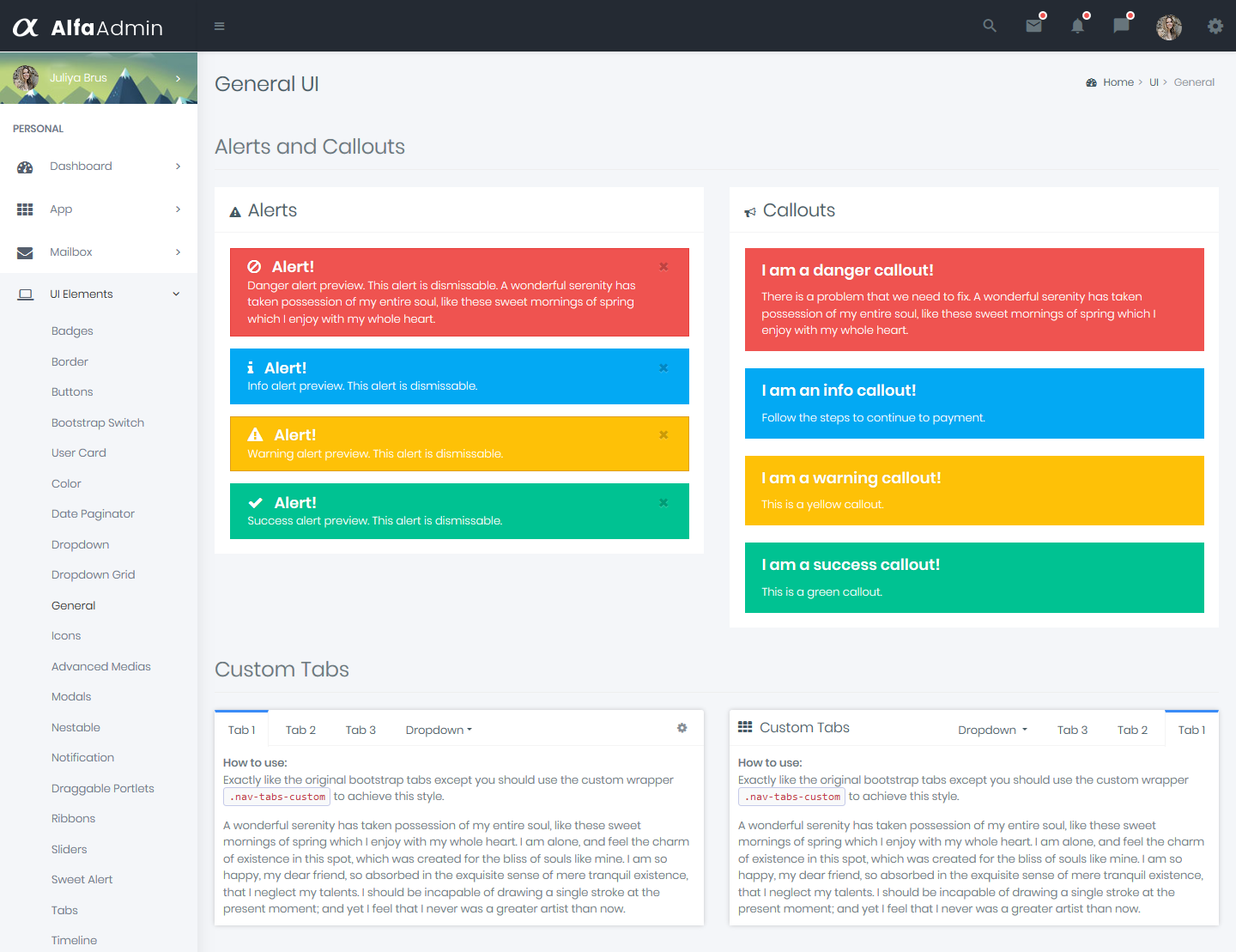 Bootstrap 4 Admin Dashboard