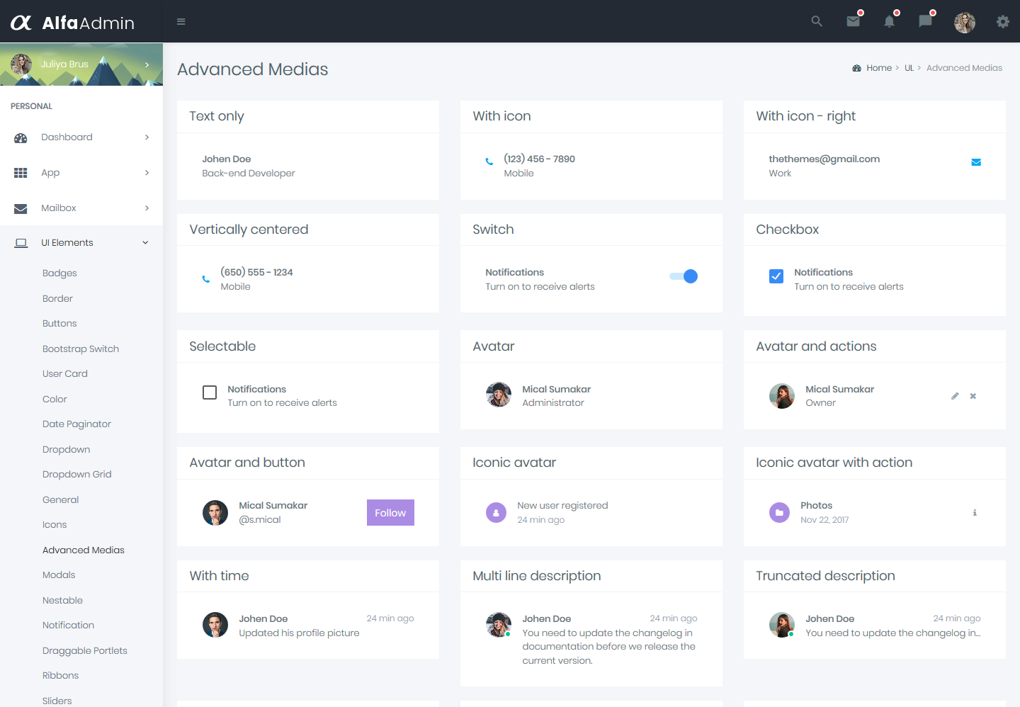 Bootstrap Admin Templates