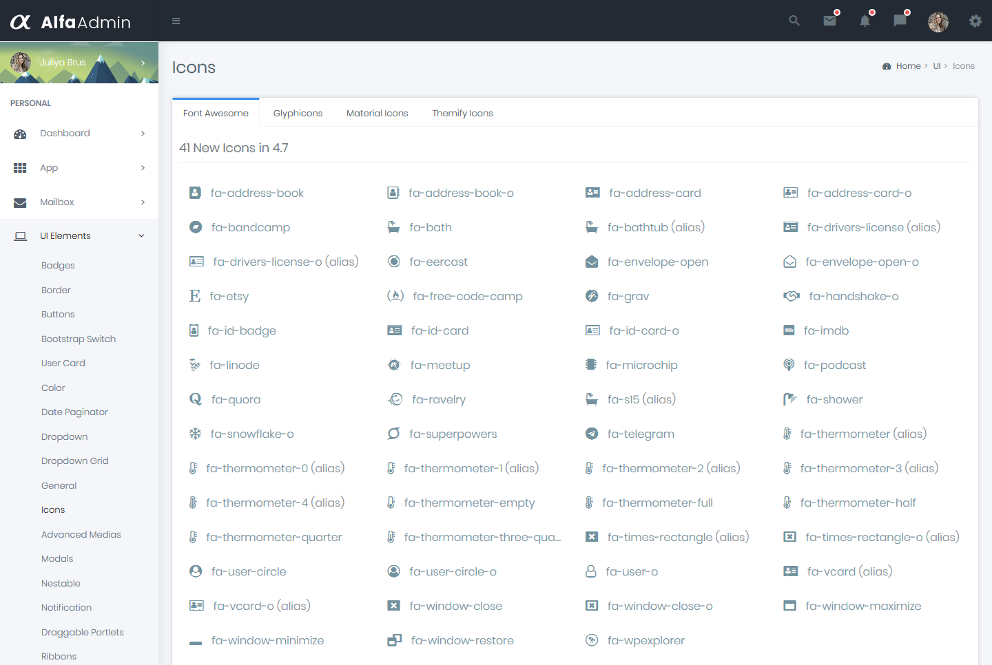 Bootstrap Admin Template