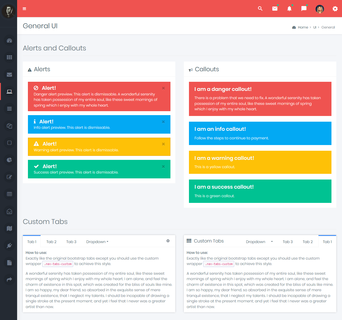 Bootstrap 4 Admin Dashboard