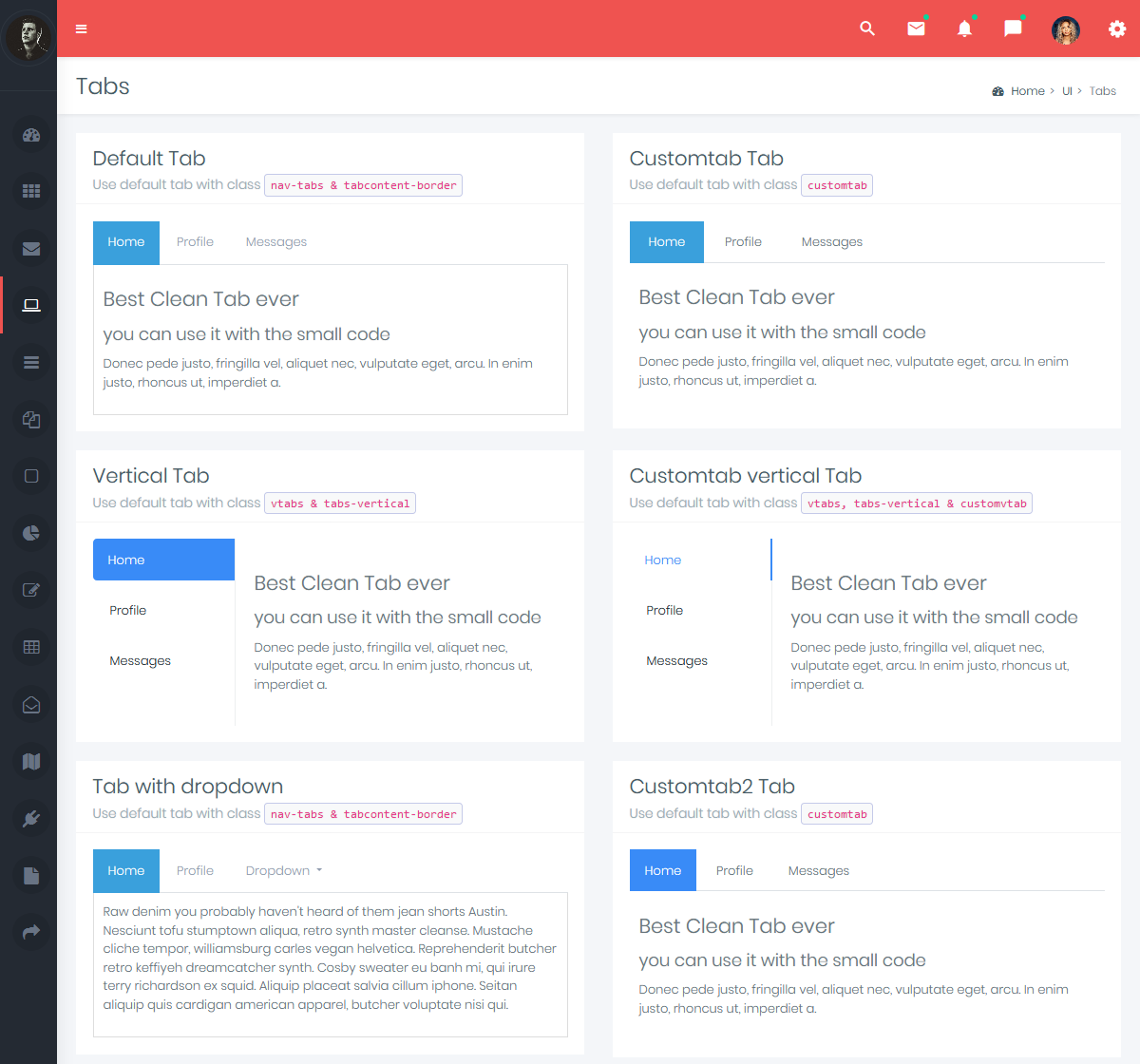 Admin Templates