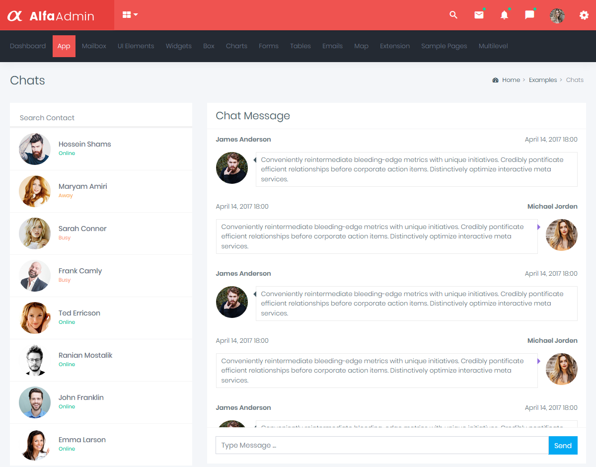 Bootstrap 4 Admin Dashboard