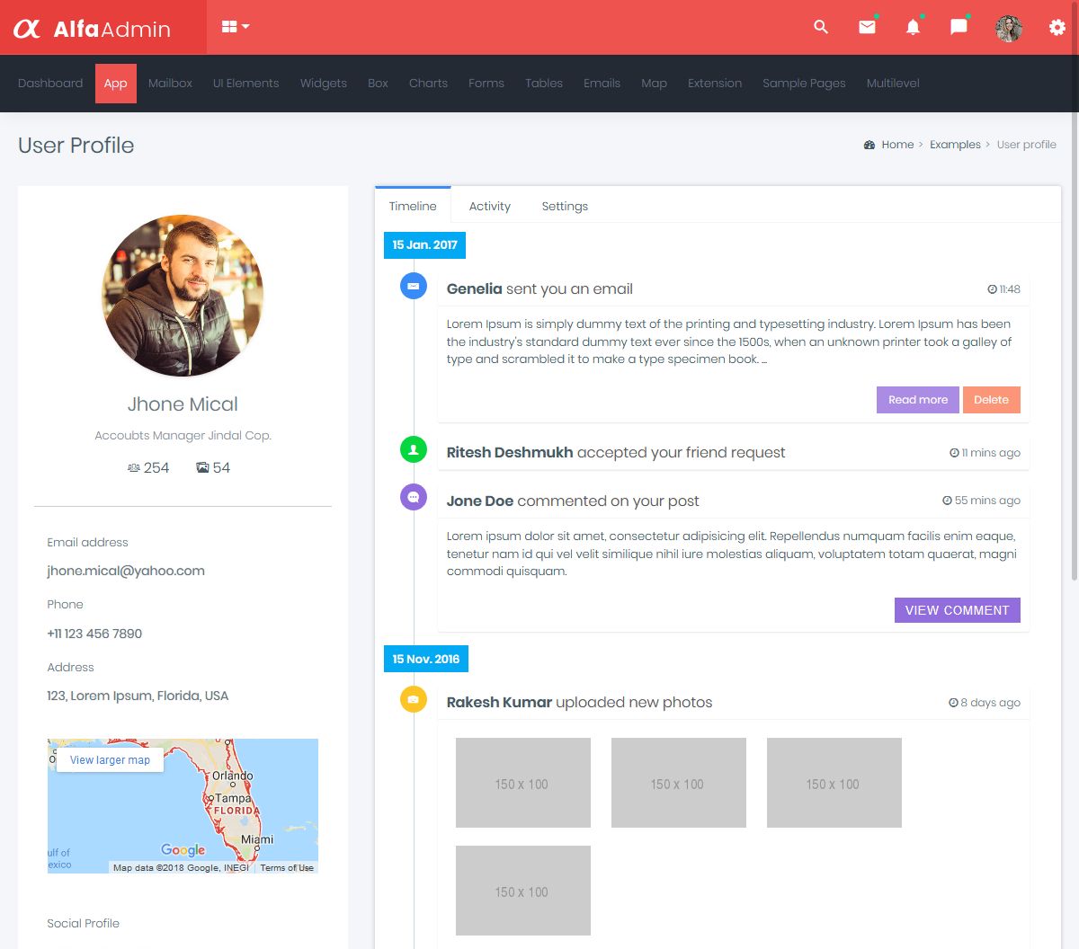 Responsive Bootstrap 4 Admin