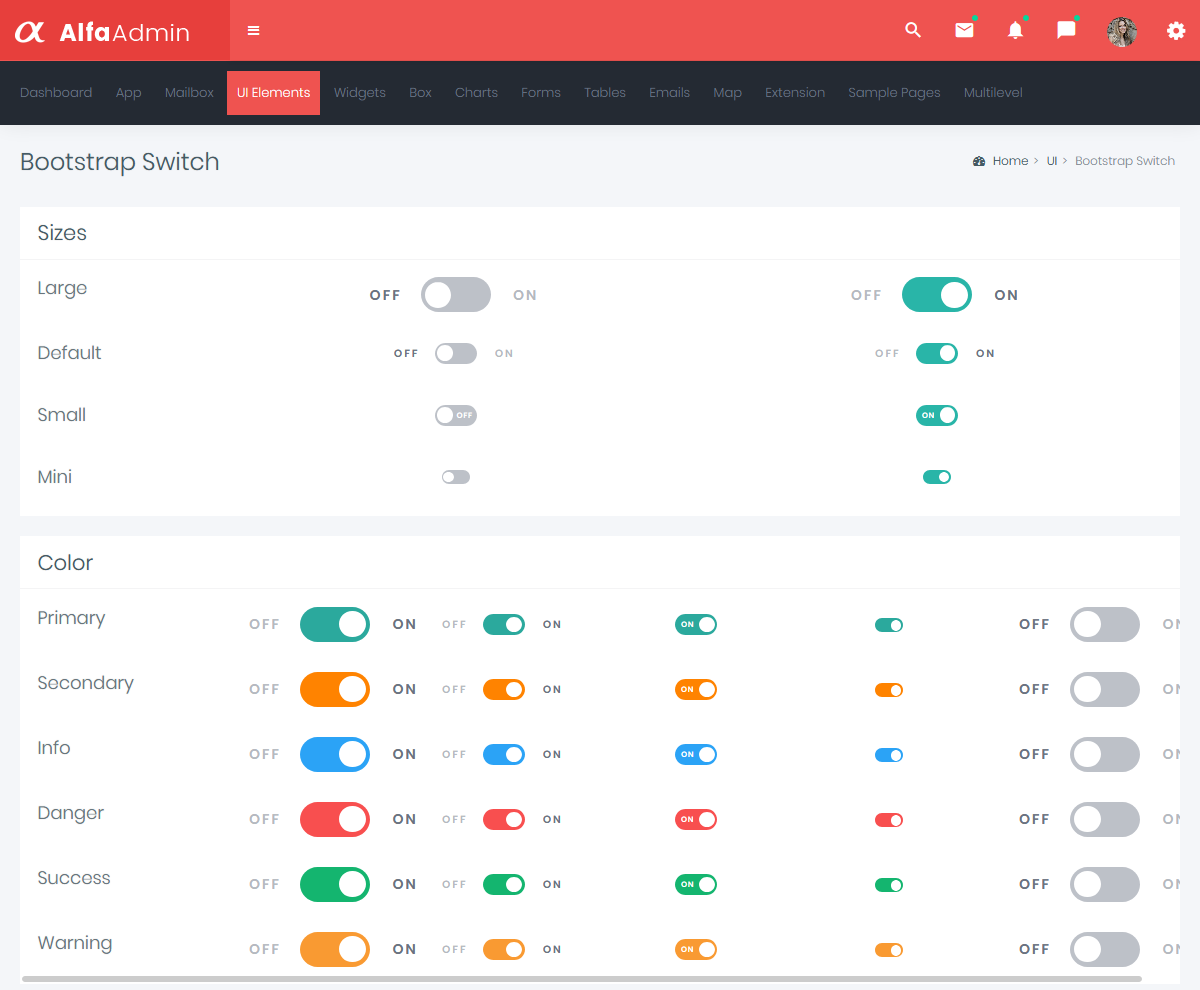 Bootstrap Admin Template