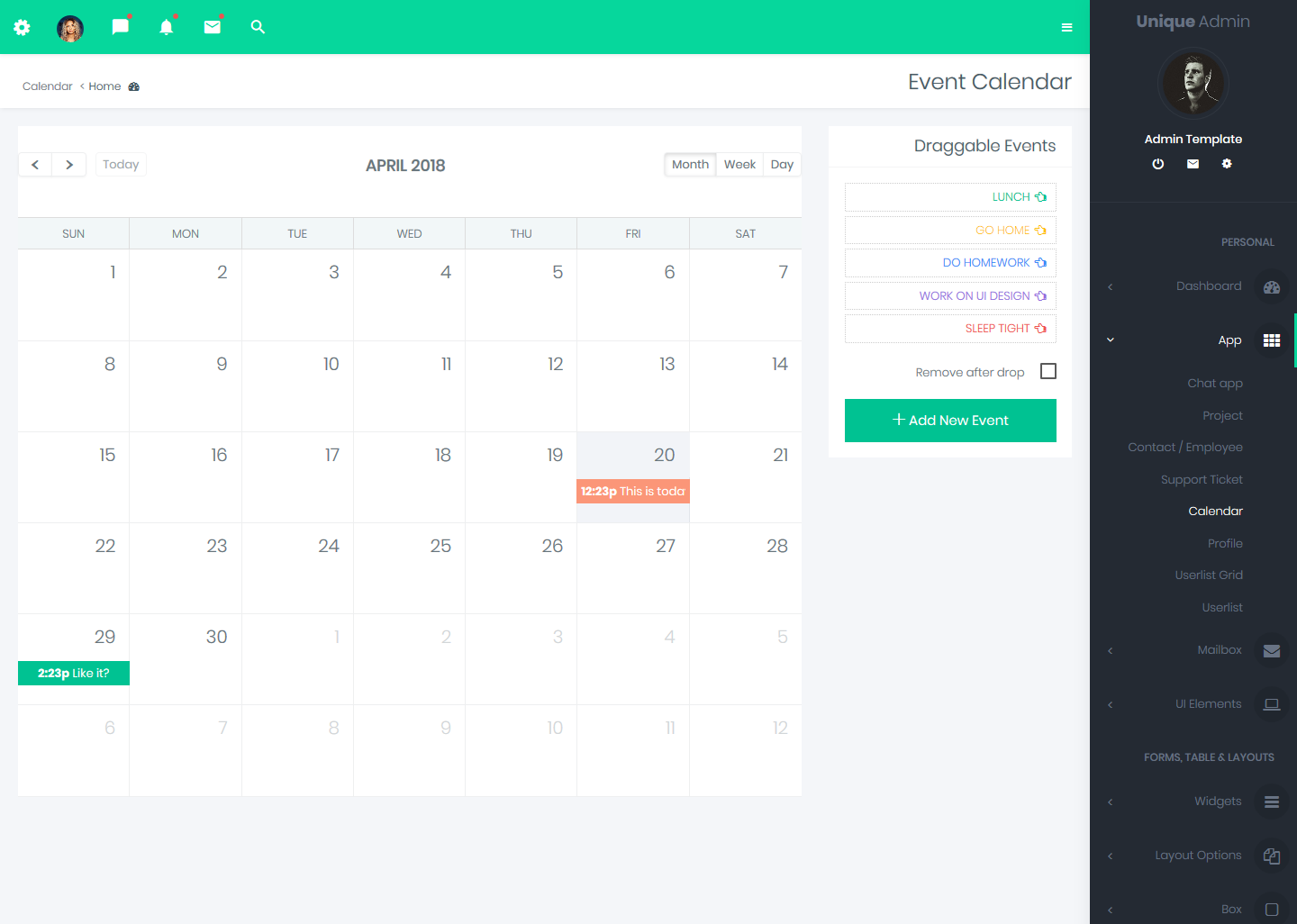 Responsive Bootstrap 4 Admin