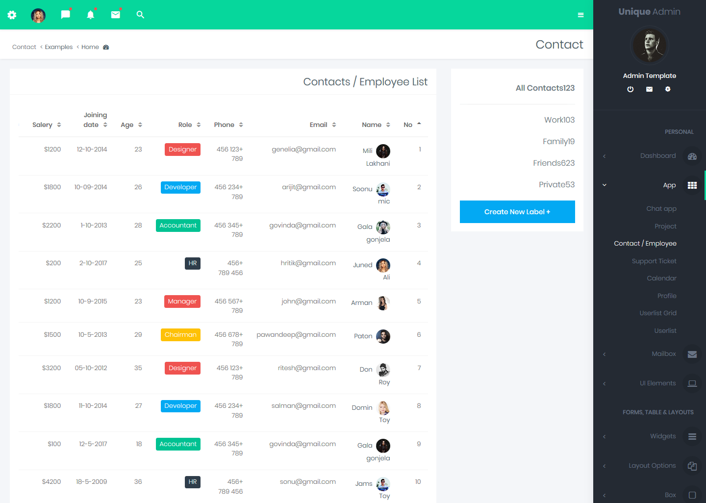 Premium Admin Template