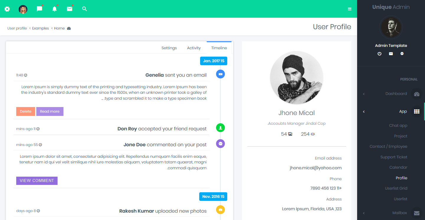 Admin Templates