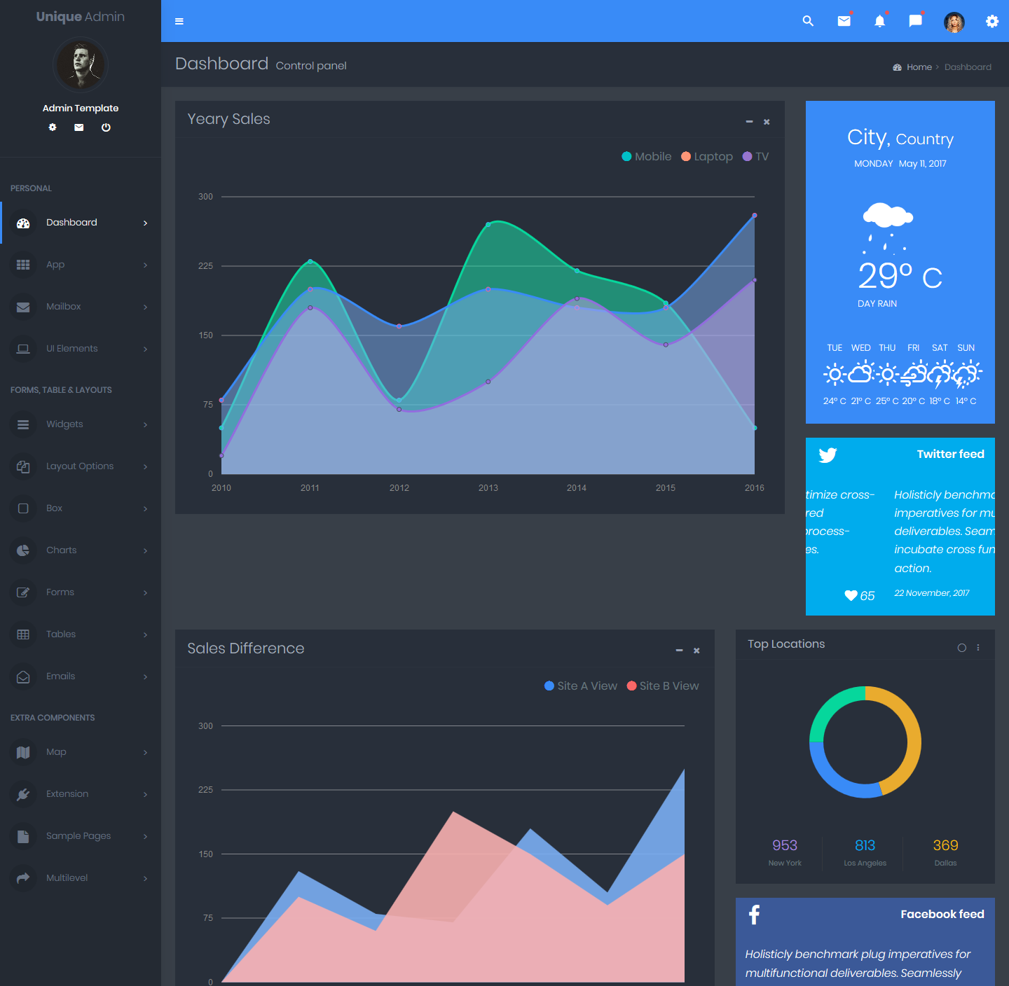 Bootstrap Admin Templates