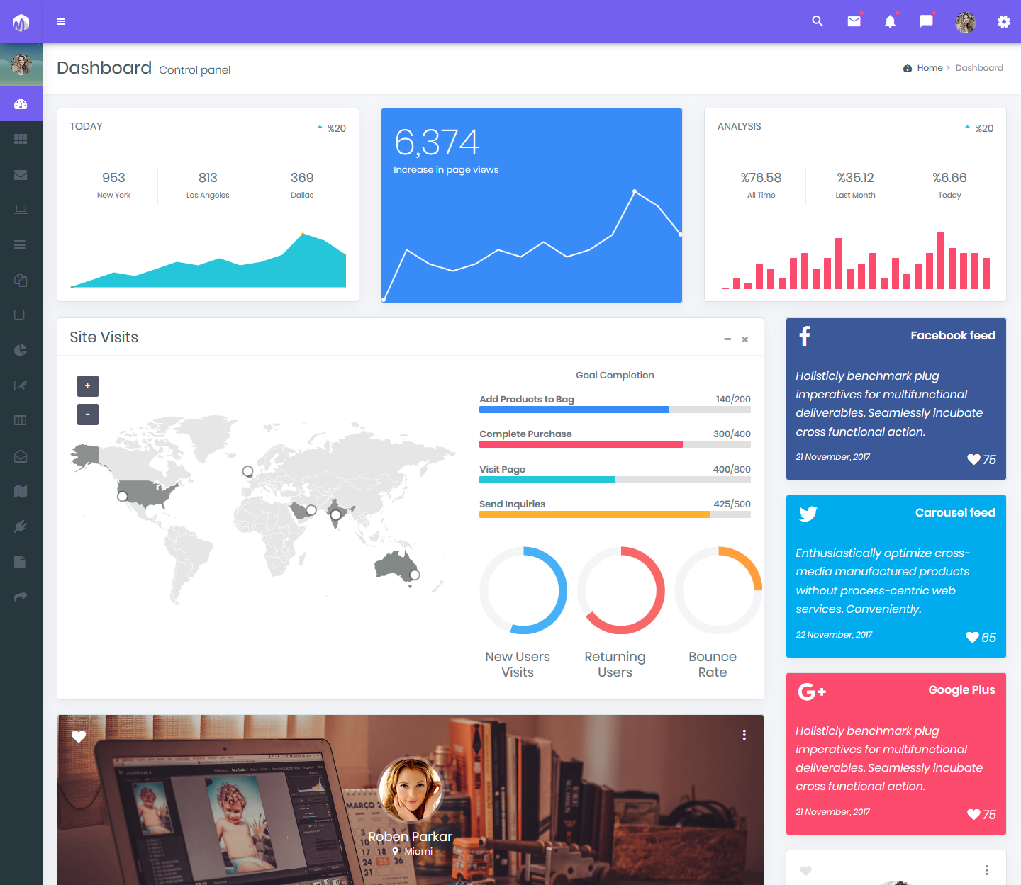 Responsive Bootstrap 4 Admin