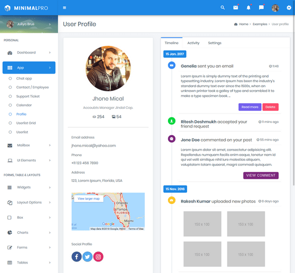 Bootstrap Admin Template