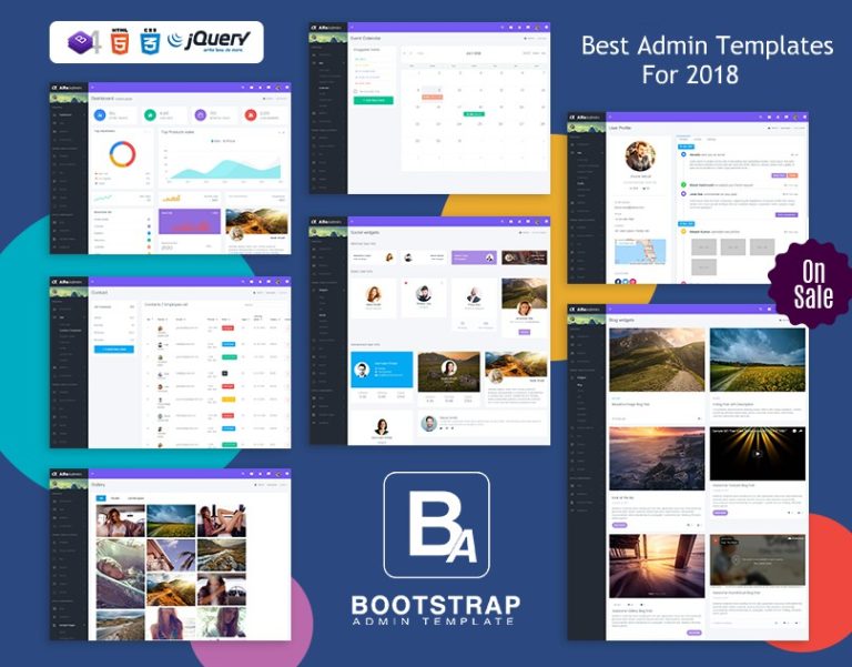 best admin templates for 2018 - Bootstrap Admin Template