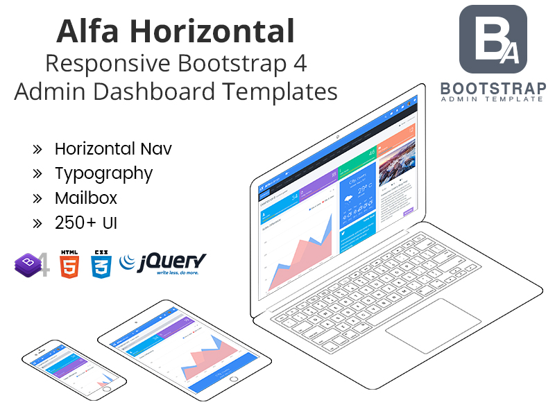 Responsive Bootstrap 4 Admin