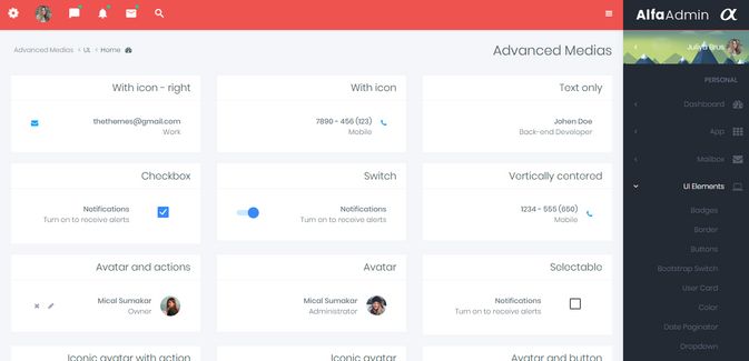 Admin Dashboard Templates