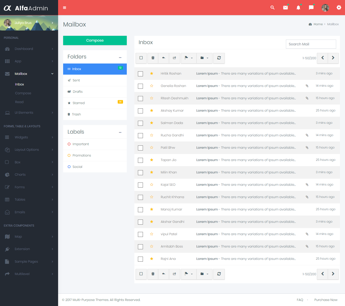 Bootstrap Admin Template