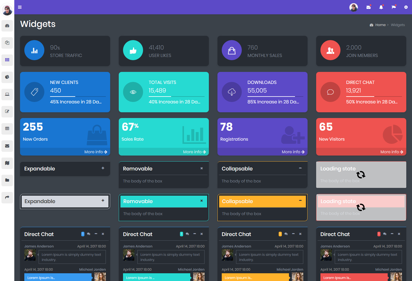 Responsive Bootstrap 4 Admin