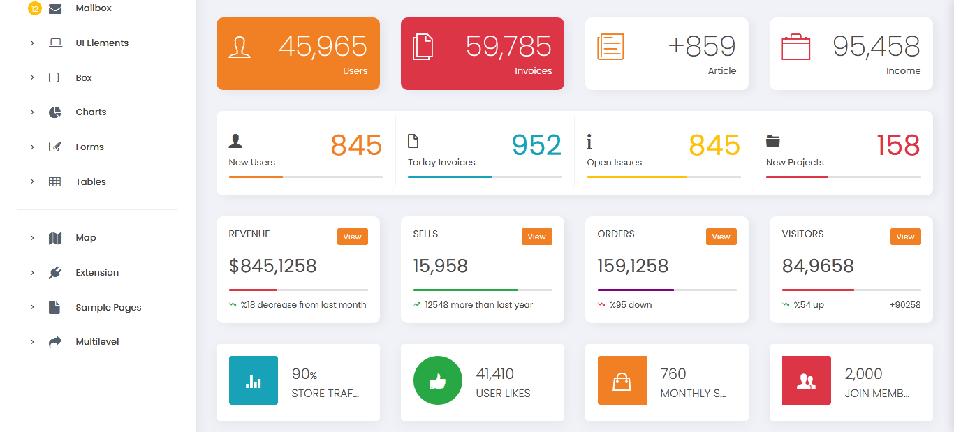 Bootstrap Admin Templates