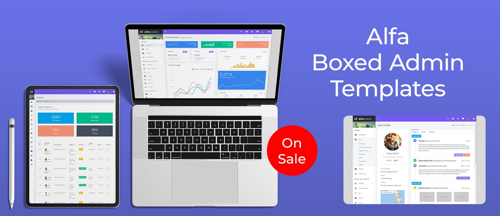 Premium Admin Template Bootstrap Dashboard – Alfa Boxed