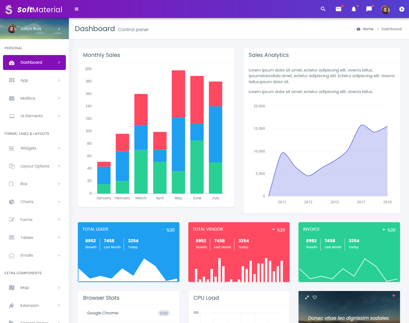 CRM Dashboard