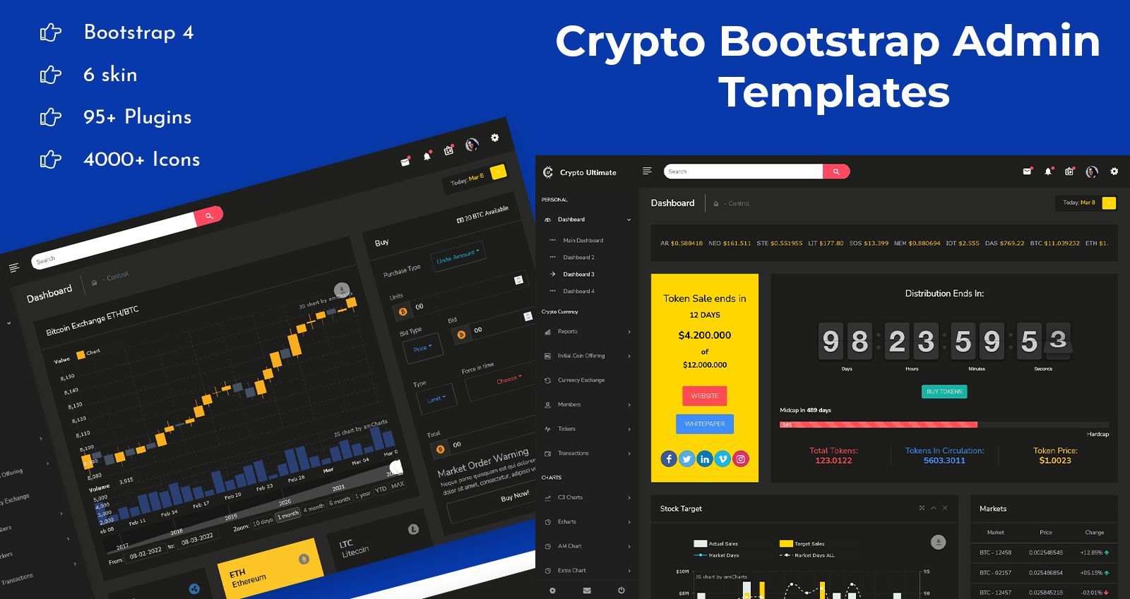 Crypto Admin Template