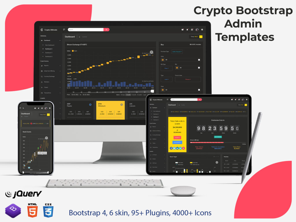 Crypto Bootstrap Admin Templates Bootstrap Admin Template