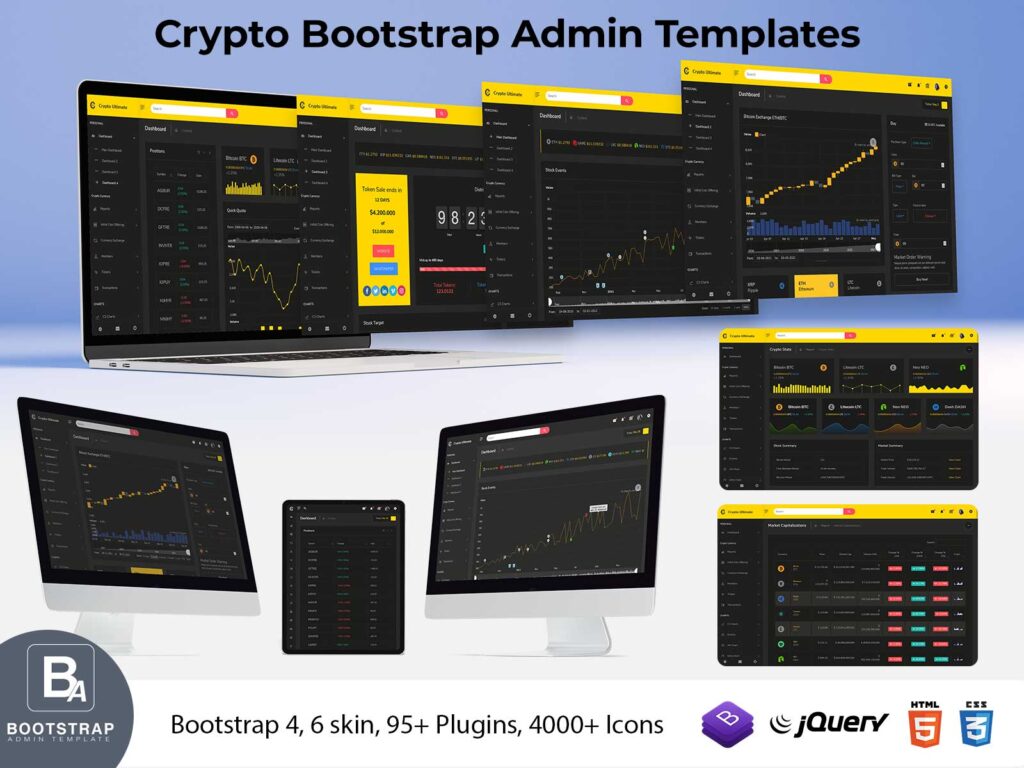 Crypto Bootstrap Admin Templates Bootstrap Admin Template