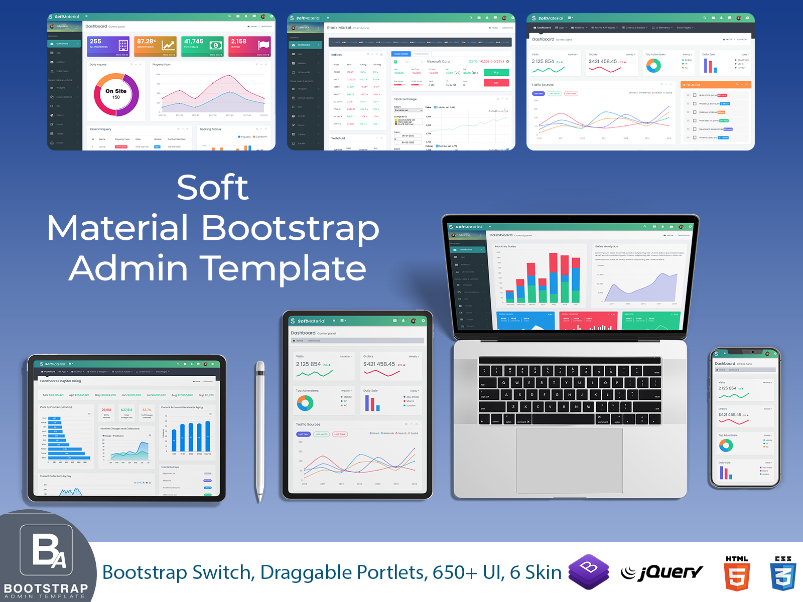Soft Material Bootstrap Admin Template (15)