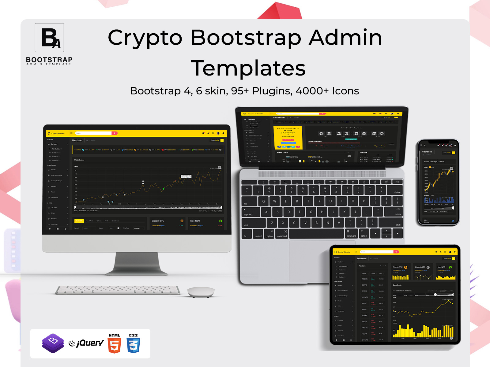 Crypto Ultimate – Discover Crypto Admin Templates With  Dashboard UI Kit