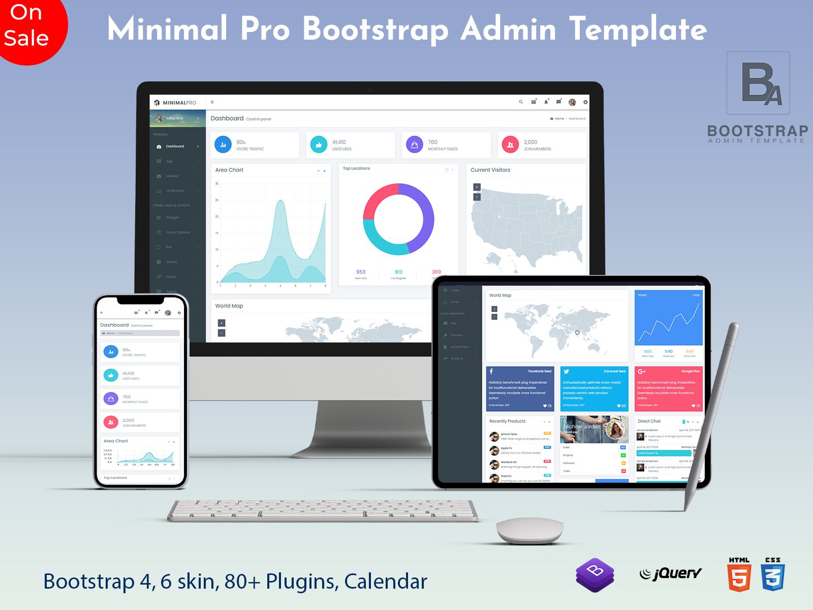 Minimal Pro – Fully Premium Admin Dashboard With Admin Templates