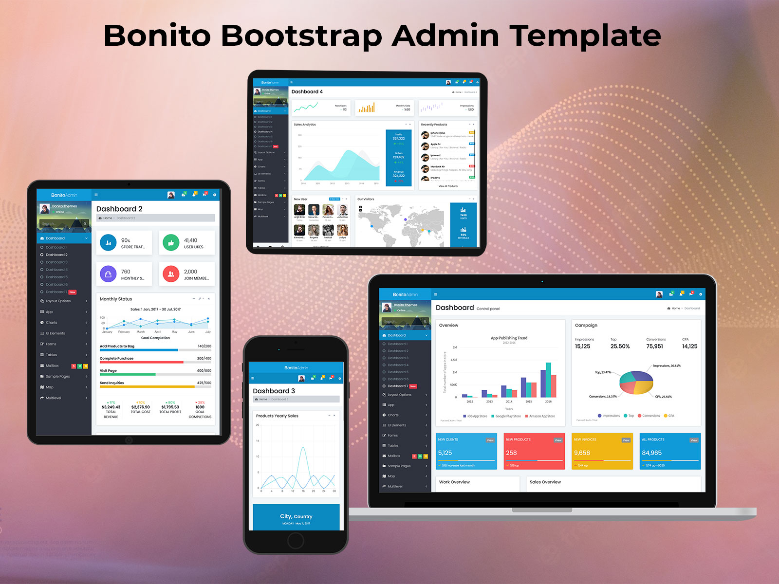 Bonito – Admin Dashboard Template With Bootstrap 5