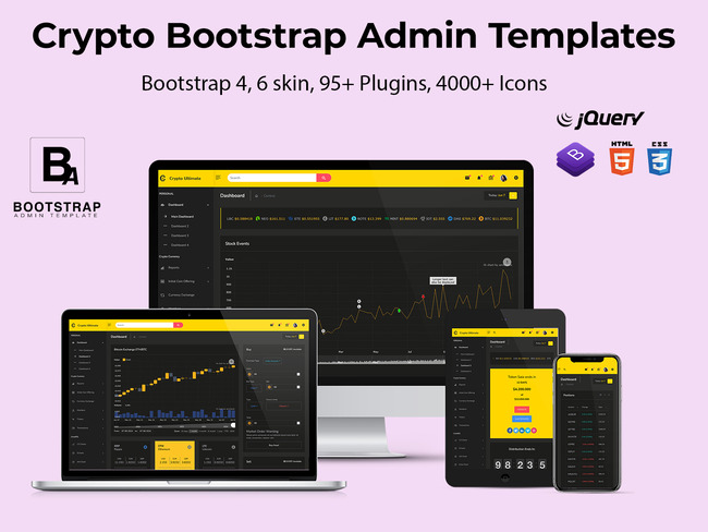 Cryptocurrency Dashboard Admin Template