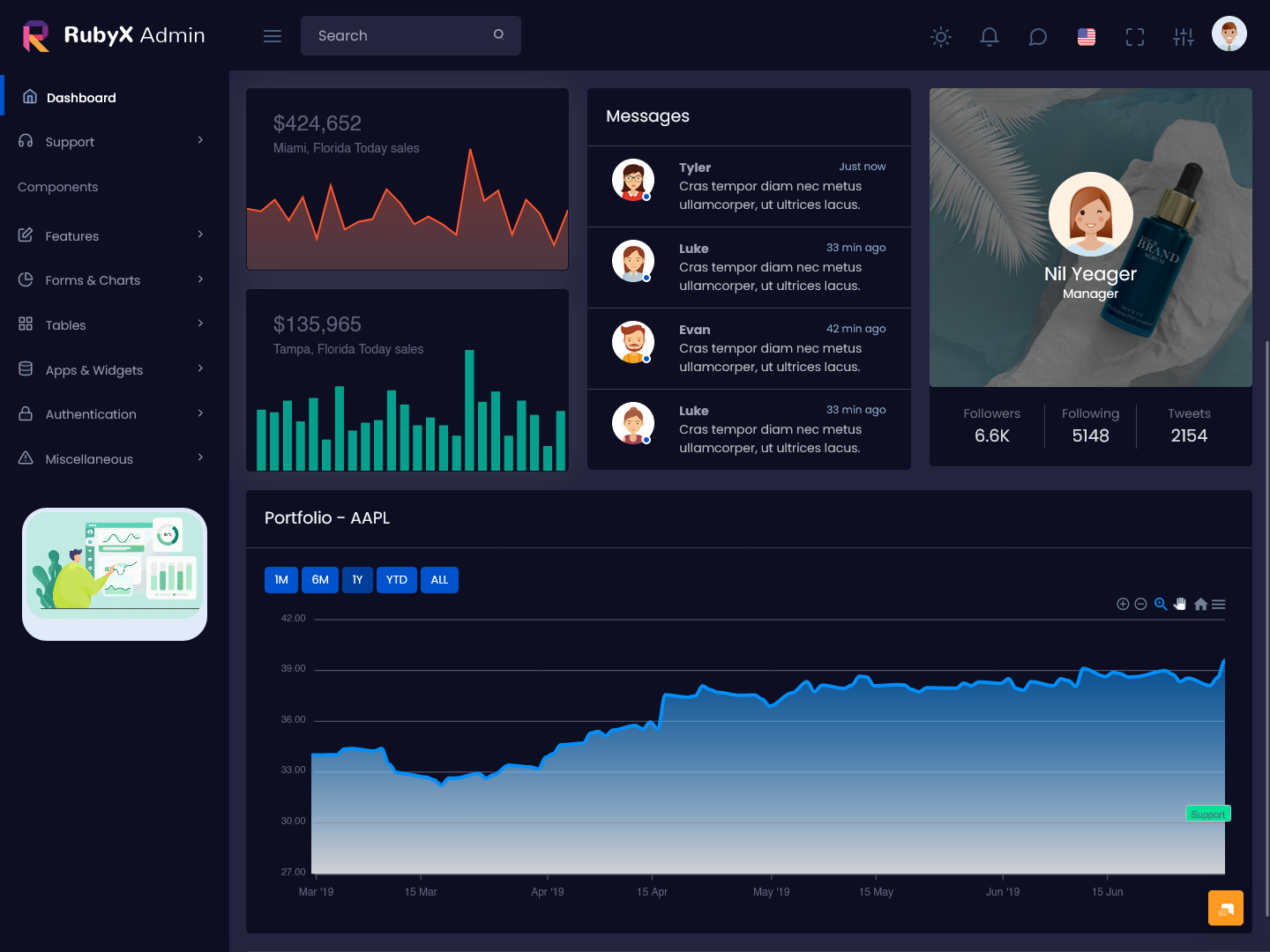 Bootstrap Admin Template